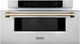 ZLINE Autograph Edition 1.2 Cu. Ft. Stainless Steel with Champagne Bronze Accents Microwave Drawer-1