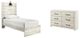 Signature Design by Ashley® Cambeck 2-Piece Whitewash Twin Panel Bed Set-0