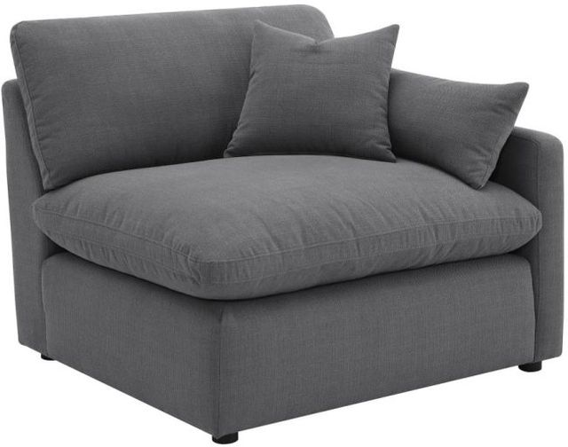 Coaster® Hobson 4-Piece Charcoal Upholstered Modular Sectional-4