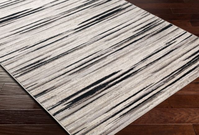 Surya Impulse Black/Cream 4'x6' Area Rug-3