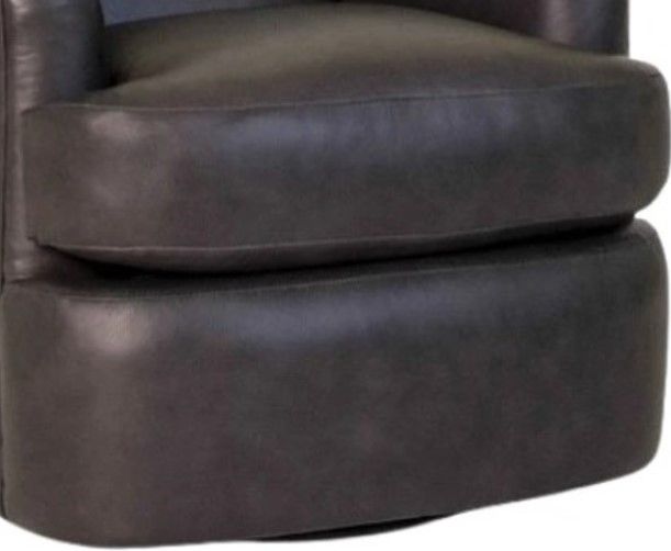 Smith Brothers Customizable 986 Leather Swivel Chair-2
