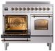 Ilve® Nostalgie II Series 40" Stainless Steel Pro Style Induction Range-2