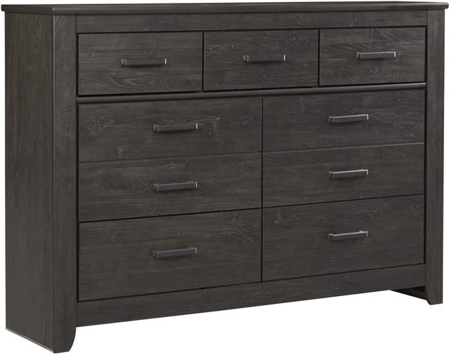 Signature Design by Ashley® Brinxton 5-Piece Charcoal King/California King Panel Headboard Bed Set-2