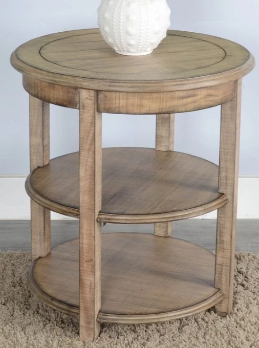 Sunny Designs™ Beach Pebble Round Side Table-1