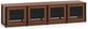 Salamander Designs® Synergy Model 247 AV Cabinet-Dark Cherry/Black-0