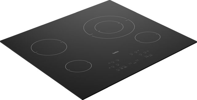 Beko 24" Black Glass  Electric Cooktop-2