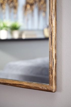 Signature Design by Ashley® Ryandale Antique Brass Accent Mirror-4