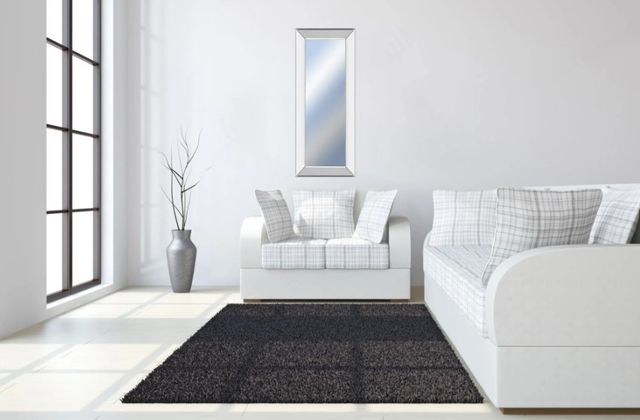 Classy Art Chrome Decorative Framed 42" Wall Mirror-3