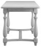 Emerald Home New Haven Oyster Shell Dining Table with Two Drawers-3