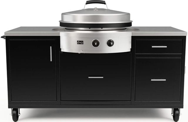 Evo® 70" Black Grill Cart -1