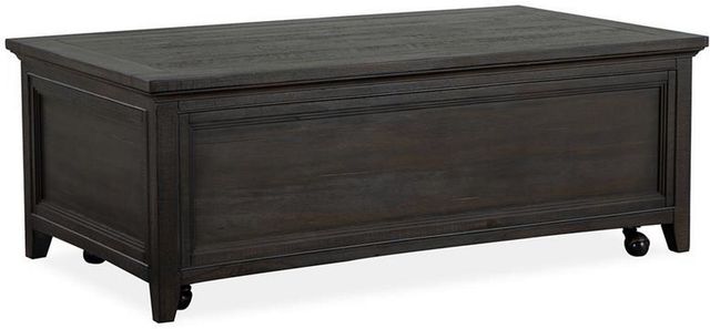 Magnussen Home® Westley Falls Graphite Lift Top Storage Cocktail Table with Casters-2