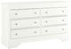 Global Furniture USA Pompei Metallic White Dresser-0