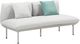 TOV Furniture Katti Light Gray Aluminum/Fabric Outdoor Loveseat-0