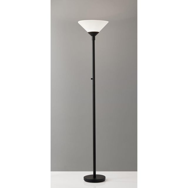 Adesso® Aries Black 30W Combo Torchiere-1