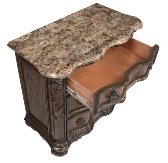 Crown Mark Ludwig Brown Nightstand-3