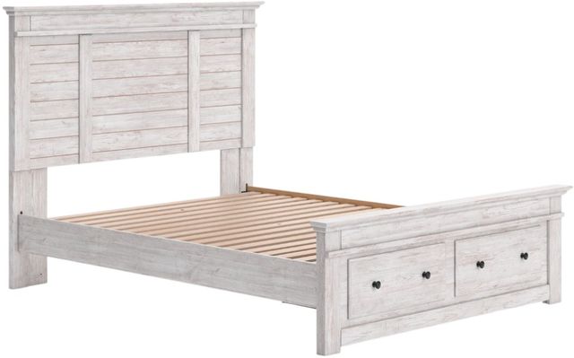Signature Design by Ashley® Fenderport Whitewash Queen Storage Bed-3