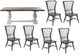 Liberty Furniture River Place 7-Piece Riverstone White/Tobacco Dining Trestle Table Set-0