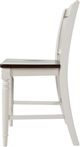 Jofran Inc. Orchard Park Brown/Light Gray Slatback Counter Stool-4