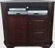 American Heartland Manufacturing Oak 50" Tall Curve Corner TV Stand-0