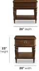 Flexsteel® Bellevue Whiskey Brown End Table-2
