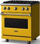 Viking® 5 Series 30" Daffodil Pro Style Gas (LP) Range with Polished Chrome Trim-2