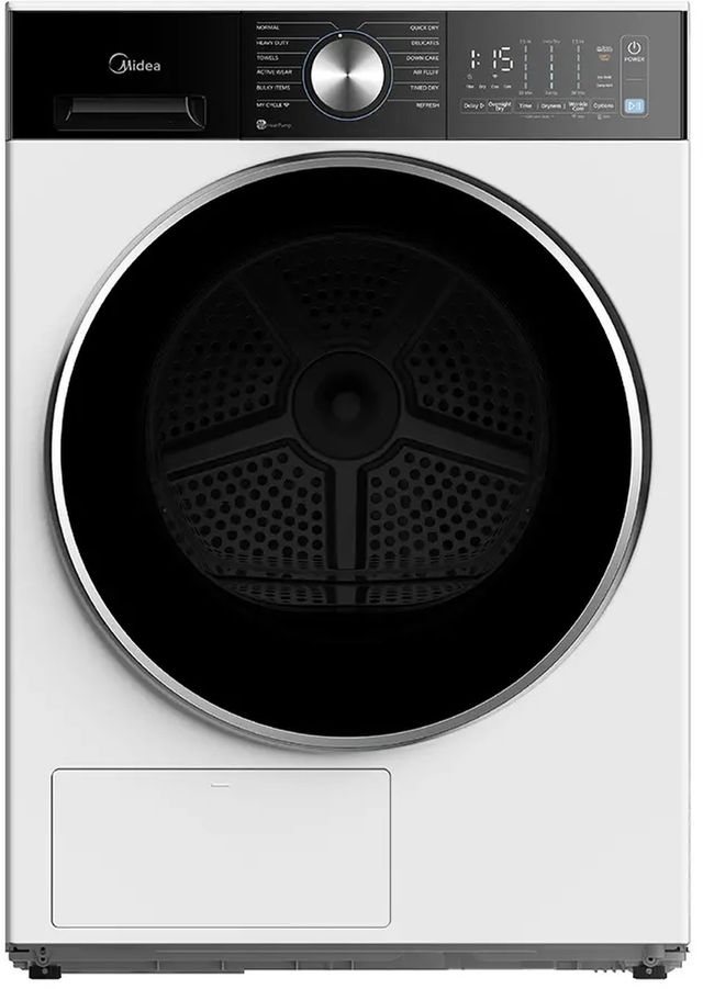 Midea® White Front Load Washer & Electric Dryer Laundry Pair-3