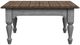 Flexsteel® Plymouth® Distressed Graywash Square Coffee Table with Medium Brown Top-1