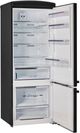 Unique Appliances Classic Retro 28" 17 Cu. Ft. Midnight Black Counter Depth Bottom Freezer Refrigerator-4