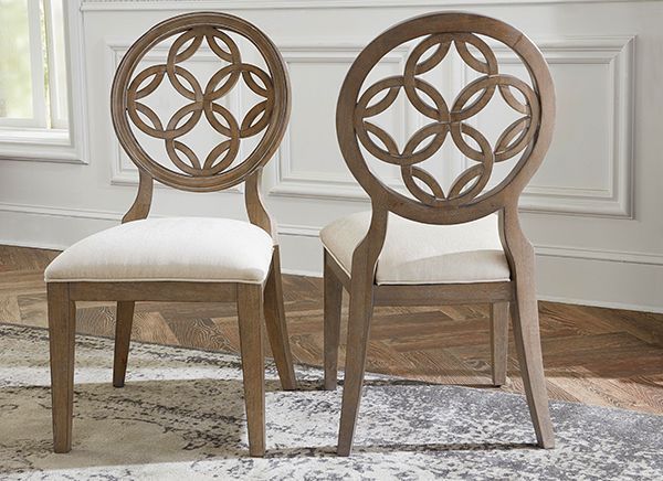 HH2 Home Savona 2-Piece Vintage Gray Dining Chair Set-1