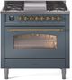 Ilve® Nostalgie II Series 36" Blue Gray Pro Style Dual Fuel Range-0