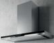Elica Techne Plus Series Meteorite 36" Stainless Steel with Black Glass Wall Mounted Range Hood-0
