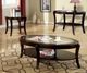 Furniture Of America® Finley Espresso Glass Insert Coffee Table-1