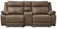 Signature Design by Ashley® Max-Momentum 3-Piece Biscotti Power Reclining Sectional Loveseat with Audio Console-0
