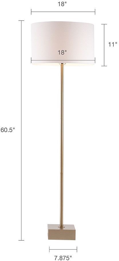Olliix by Hampton Hill Gold Bringham Floor Lamp-4