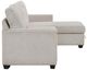 Homelegance® Convene 2-Piece Light Gray Sectional with Reversible Chaise and Pull-out Bed-3