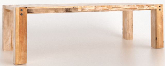 Canadel Customizable Loft Natural Washed Dining Table with Removable Leaf-3