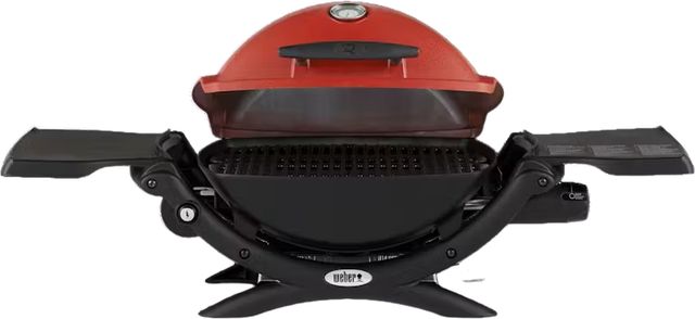 Weber® 1200™ 1-Burner Red Portable Liquid Propane Grill-1