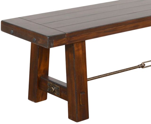 Sunny Designs™ Tuscany  Vintage Mocha Bench with Turnbuckle-3