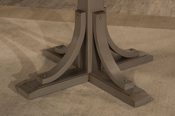 HH2 Home Clarion Distressed Gray Round Dining Table-1