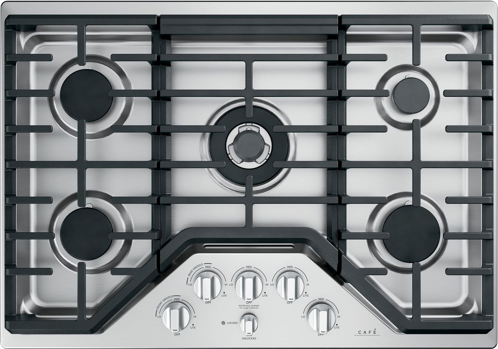 Café™ 30" Stainless Steel Gas Cooktop