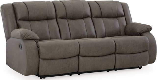 First Base Reclining Sofa - Gunmetal First Base Reclining Sofa - Gunmetal
