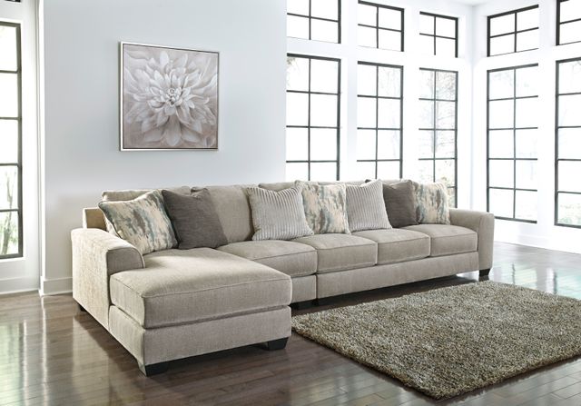Benchcraft® Ardsley 3-Piece Pewter Left-Arm Facing Chaise Sectional-2