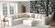 Jackson Furniture Jazzy 6-Piece Bone L-Shape Sectional with Storage Ottoman-4