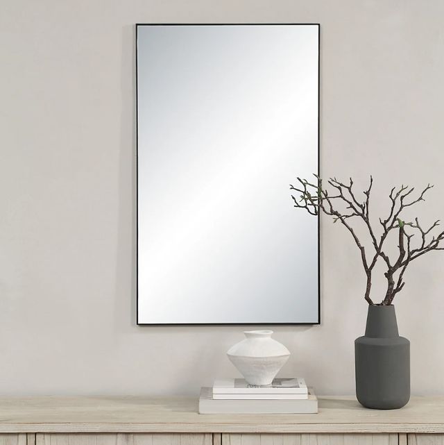 Renwil® Loutro Matte Black Accent Mirror-1