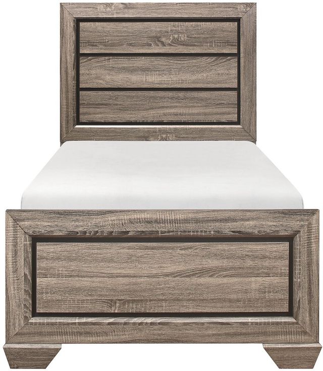 Homelegance® Beechnut Natural Youth Twin Panel Bed-2