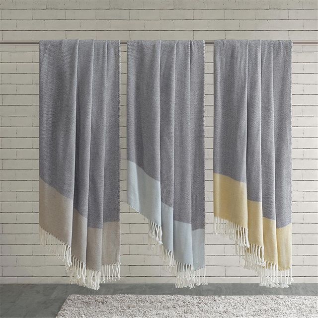 Olliix by Urban Habitat Lexi Taupe Throw Blanket-1