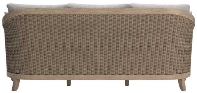 Signature Design by Ashley® Thunder Trails Beige/Light Gray Eucalyptus Outdoor Sofa with Cushion-3