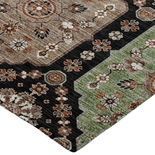 Dalyn™ Rug Company Silk Road SR7 Black 5'x8' Area Rug-3