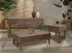 International Furniture Direct Olivia Brown Sofa Table-1