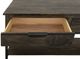 International Furniture Direct Dark Mita Stained Dark Sofa Table-5